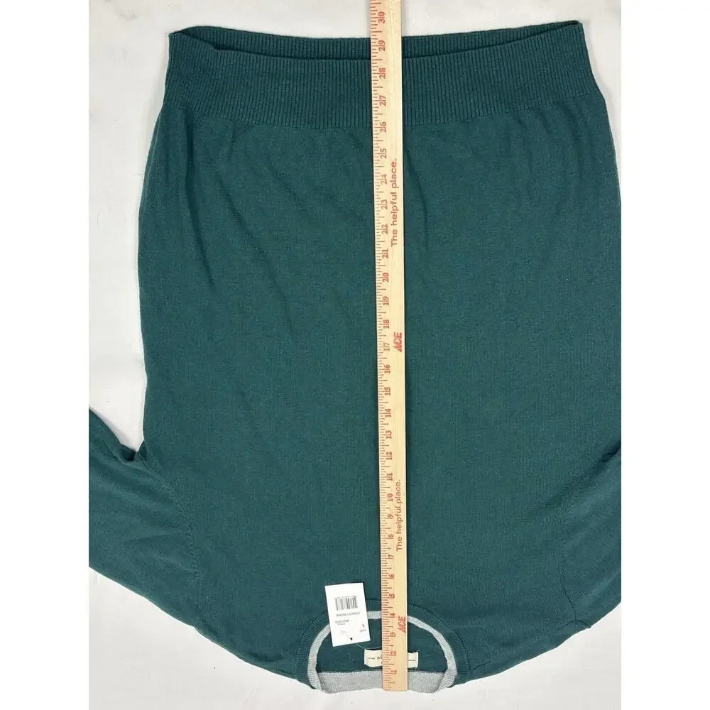 NWT Hawker Rye Men’s L Cotton Cashmere Blend Forest Green Crew Neck Sweater